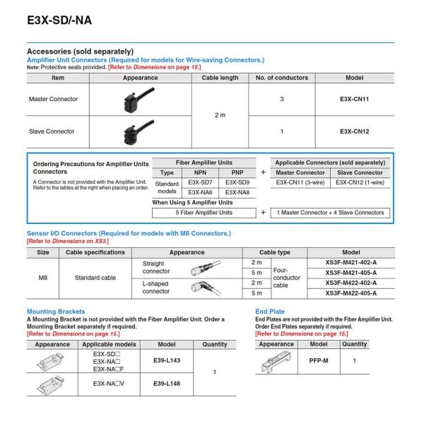 Omron Original Optical Fiber Amplifier E3X-Na11 Photoelectric Switch Sensor