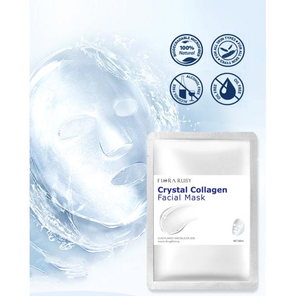 Private Label Korean Bio Collagen Crystal Clear Moisturizing Hydrating Facial Mask Skin Care Sheet Face Mask