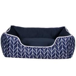 Linen Polyester Luxury Cat Dog Pet Bed Pet Bed Cushion Blue