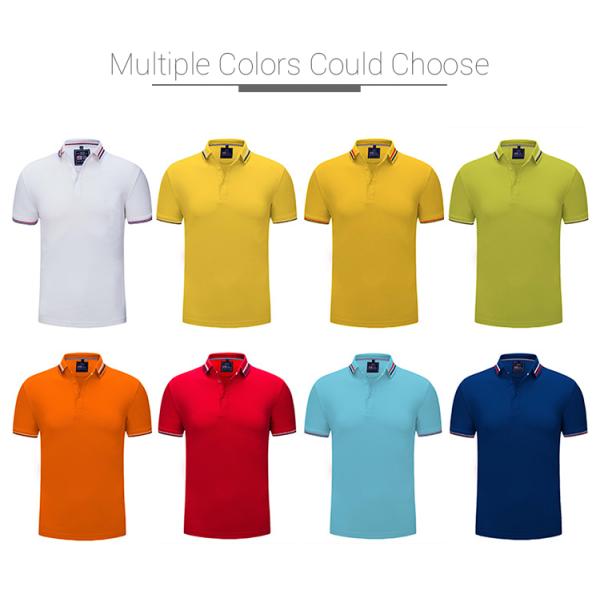 Lightweight Polo Work Shirts Jersey Polo Shirts Sublimation Imprint Attractive