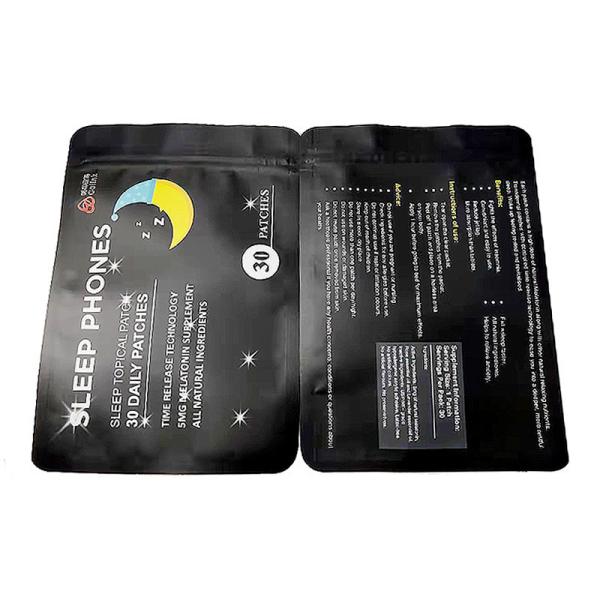 Aluminum 3 Side Seal Facial Mask Packaging Bag PET VMPET PE Material Structure