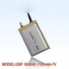 553048/750mAh Li-polymer battery for GPS application 3.7V