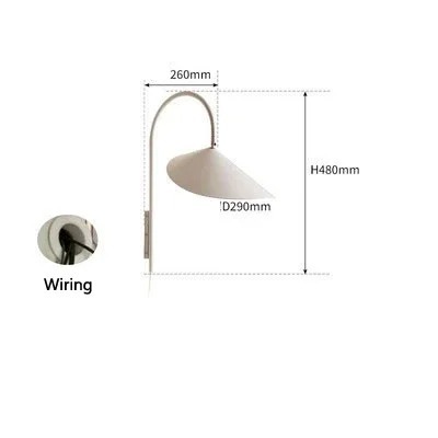 Designer Retro Lamp Wall Minimalist Adjustable Sofas Reading Light Arum Wall Lamp(WH-VR-160)