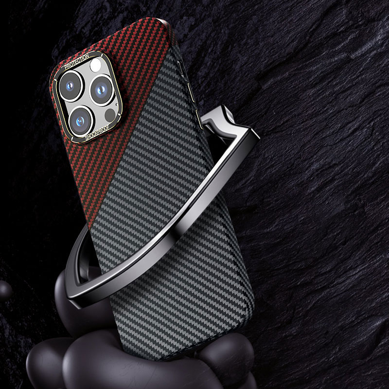 Carbon Fiber Phone Case for Iphone 15 Tpu Pc Anti Drop Cases Real Fibre Proof Multicolor Forged Mobile Texture Custom Sjk379