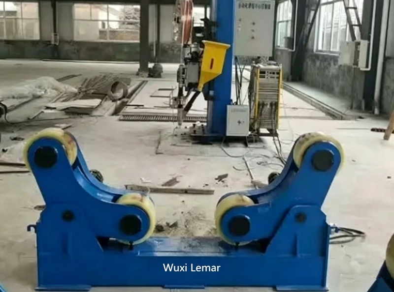 10 Ton Self Aligning Storage Tank Turning Rolls VFD Welding Rotator for Stainless Steel Tank