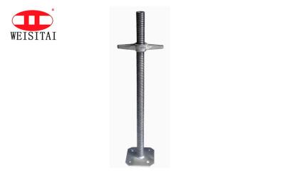 Parafuso de aço Jack Base do andaime Q235 do WST 30/32mm