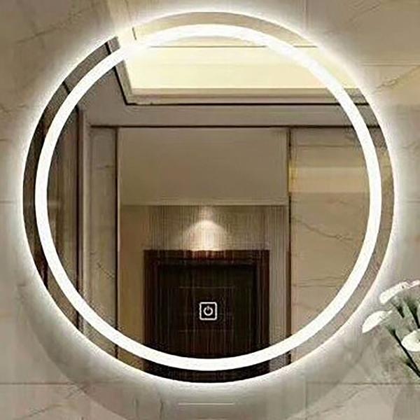 CE Certified Fiber Laser Glass Marking Machine for Bedroom Oval Hanging Wall LED Mirror