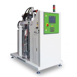 PLC Controlled LSR Dosing System with Dynamic Mixer