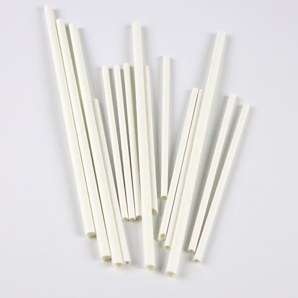 Individual Packed Biodegradable White Paper Straws for Restaurant in Hotpink Color