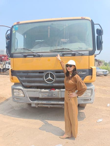 Putzmeister 42m bomba de hormigón hidráulico en Benz Mercedes para la entrega rápida de hormigón