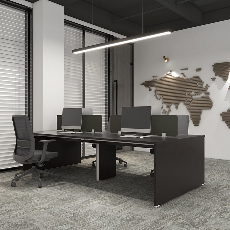 Modular Office Staff Workstation MFC Board Open Plan Office Desk With Divider
