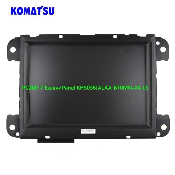 Panneau d'écran LCD pour excavatrice Komatsu PC200-7 KHS038AA1AA-B70MN-44-15