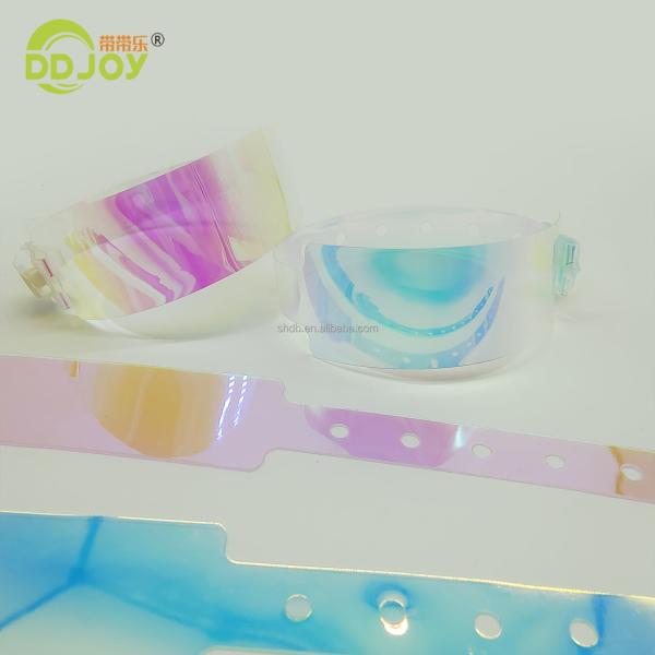 Party Favor Colorful Gradient Color Bracelet Custom TPU Wristband for Events ID Solution