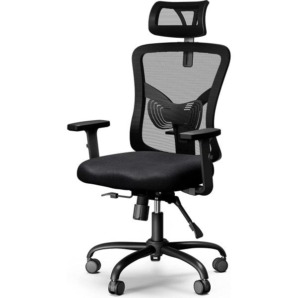 Modern Design High Back Mesh Office Chair with Adjustable Armrest and Lumbar Support