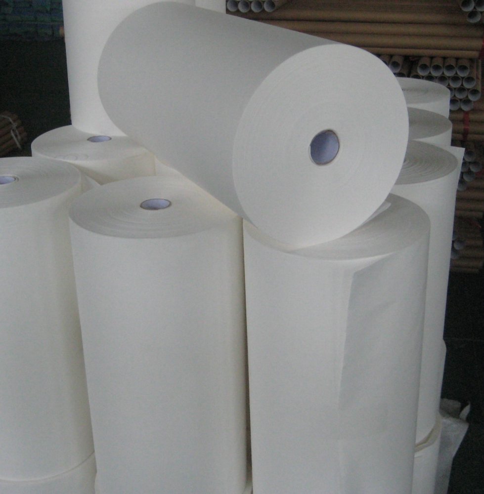 Ткань Nonwoven Spunlace полиэстера вискозы, ткань домочадца biodegradable не сплетенная