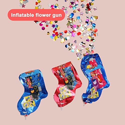 Gun Shape Autoinflation Inflatable Confetti Gun for Green Year Wedding Birthday Party