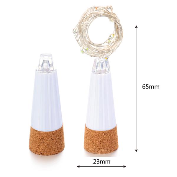 USB Rechargeable Bottle Lights Premium Bottle Cap Cork Stopper Lamp Creative Romantic Cork Lights White Colorful