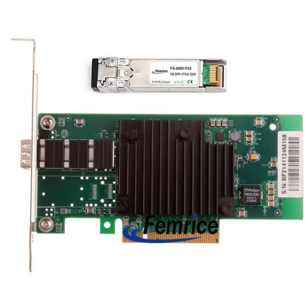 Femrice 10G Gigabit Ethernet Server Interface LAN Card Single SFP+ Fiber Port