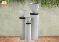 Les planteurs blancs givrés de jardin de Clay Pot Planters Black Pedestal de planteur de planteurs fleurissent le support d'usine de planteur