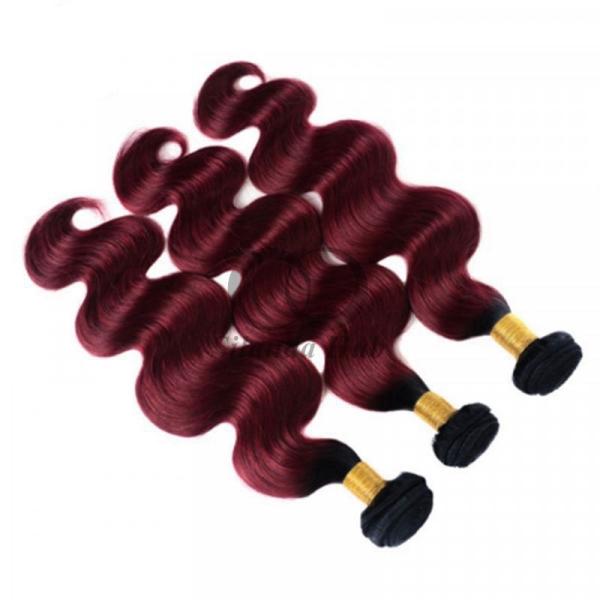 #T1B/Burgundy Body Wave Remy Human Hair Bundles Sew In Weave Bundles Brazilian Bundle Deals
