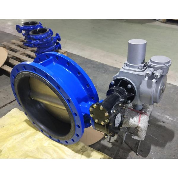 Válvulas de borboleta excêntricas duplas de temperatura média com ligações de flanges