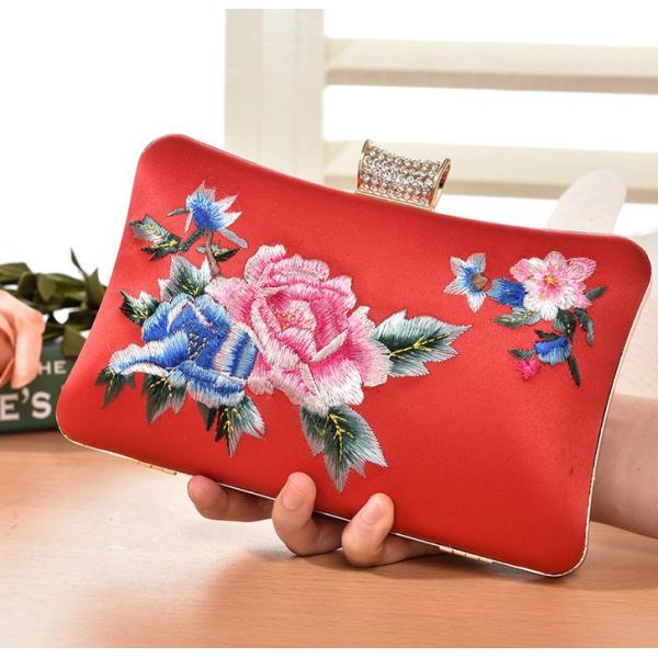 European and American vintage evening bags embroidered clutch bride