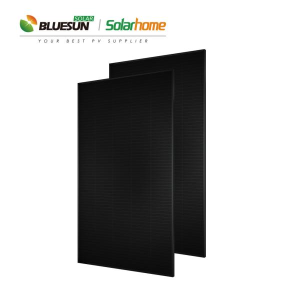Bluesun Full Black Shingled Solar Panel 410W 415W 425W 440W 480W All Black 425watt Solar Panel Price
