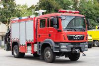 Coche de bomberos especial del rescate del HOMBRE de Alemania con el torno y grúa y generador
