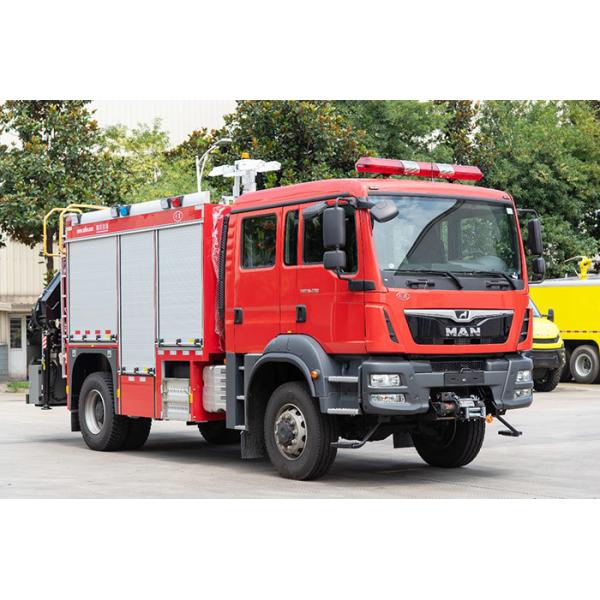 Camion de pompiers spécial de délivrance d'HOMME de l'Allemagne avec le treuil