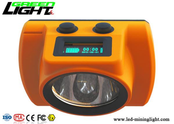 18000lux Cordless Mining Cap Lamps CREE ABS/PC Hard Body Material 1 Year Warranty