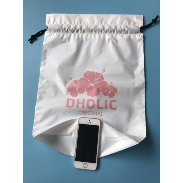 Эко- дружелюбные полиэтиленовые пакеты Дравстринг, белый прозрачный мягкий пластиковый размер кармана пачки В30 кс Л33км