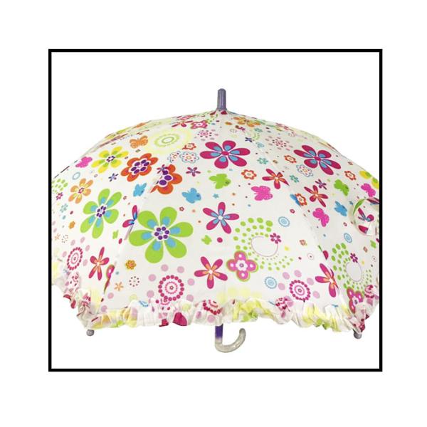 Colorido Paraguas para Niños Compacto Con Hermosa Tejida Pongee Y Fácil Botón de Abrir/Cerrar Para La Escuela Y Los Viajes