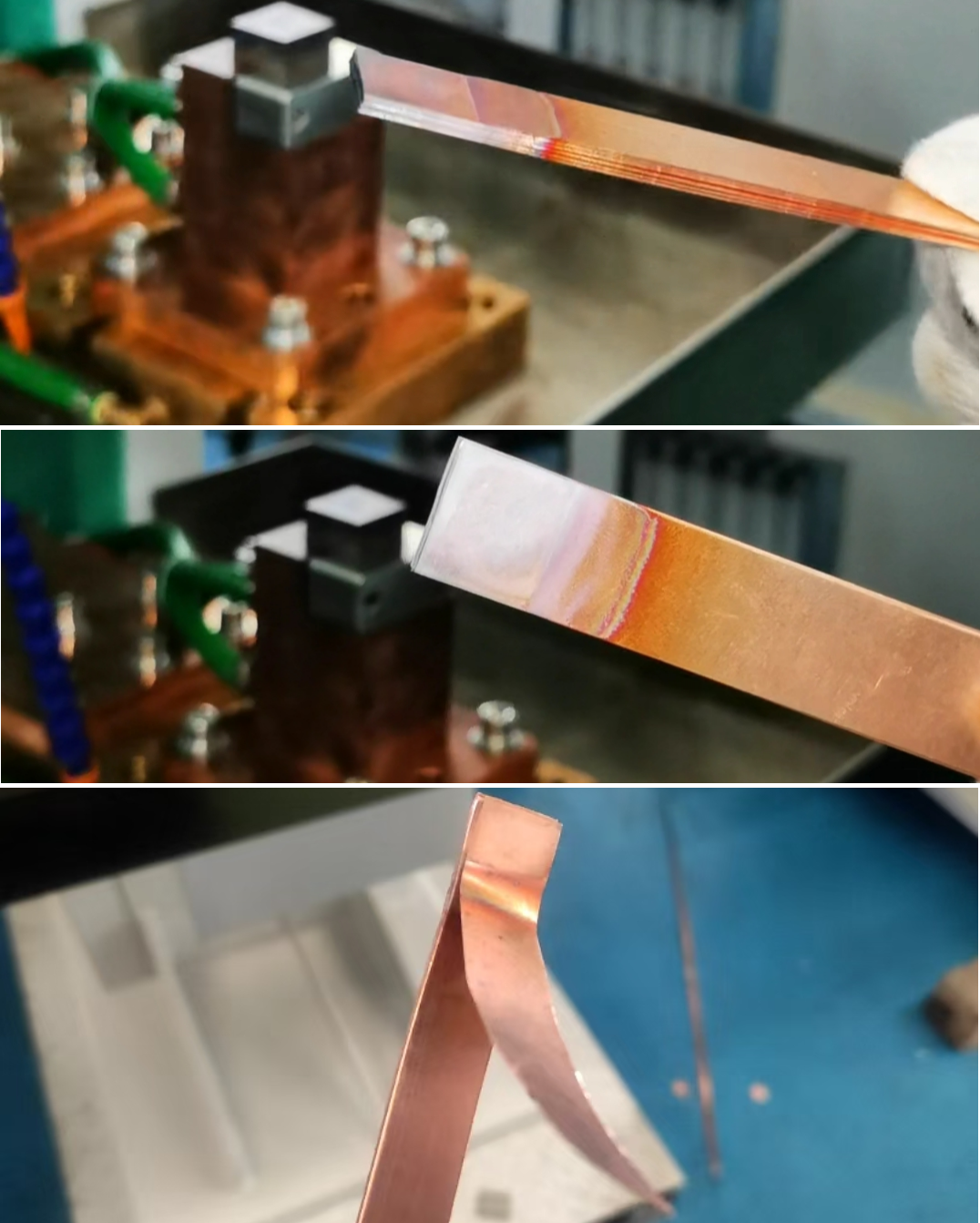High Stable Precision Copper Flexible Conductor Diffusion Welder Hydraulic Work