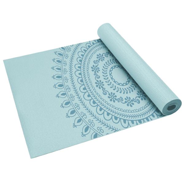 Blue Pvc Yoga Exercise Mats Anti Slip 61cm X 10cm Eco Friendly Fitness