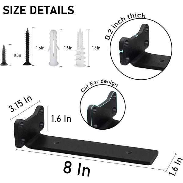 6 дюймовые тяжеловесные стальные рамочные скобки L-образные стенные рамочные скобки Толщина 0,1-5 мм