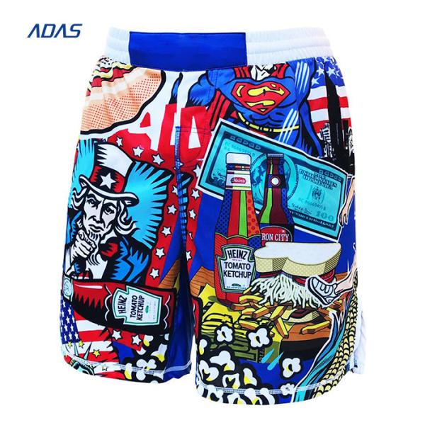 Custom Gym Rugby Sublimated Wrestling Shorts Needle Detection In Bulk