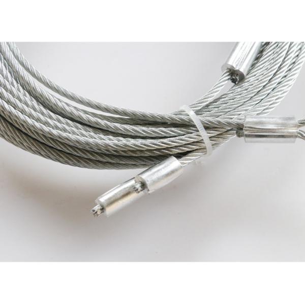 Câble de sécurité galvanisé pour porte de garage 7x19 1/8'' pour ressort de torsion