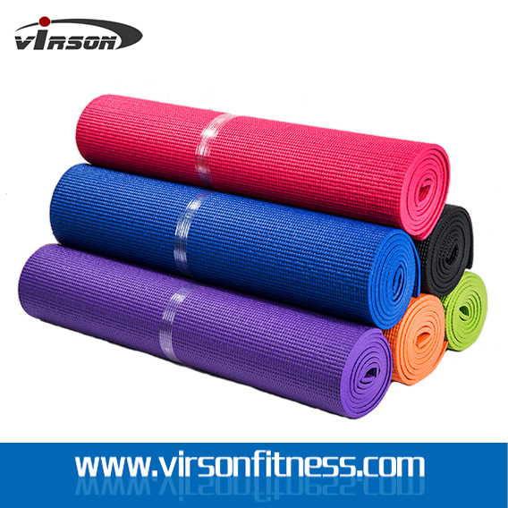 Ningbo virson custom printing Natural Jute + eco friendly PVC yoga mat for yoga