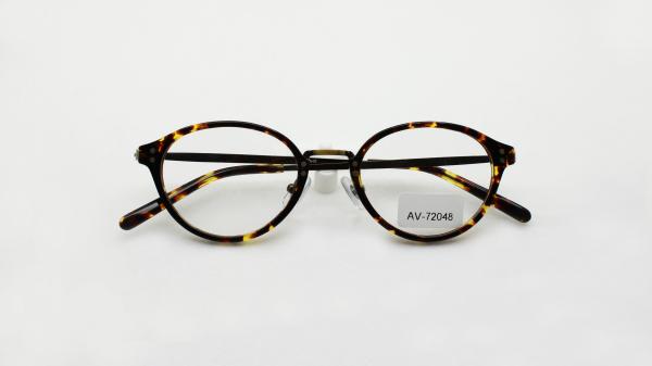 Vintage Round Clear Glasses Non-Prescription Eyeglasses Frames for Women Men Handmade Unisex Dark Tortoise Acetate Frame