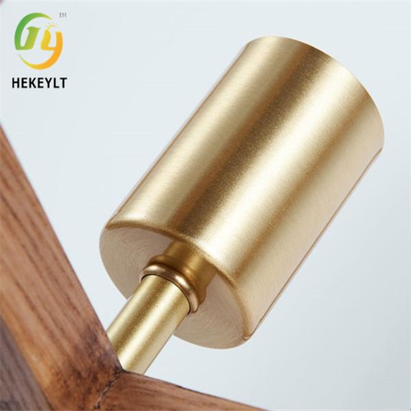 Деревянная / грецкая отделка E27 японский стиль Wabi-Sabi напольная лампа для спальни гостиной