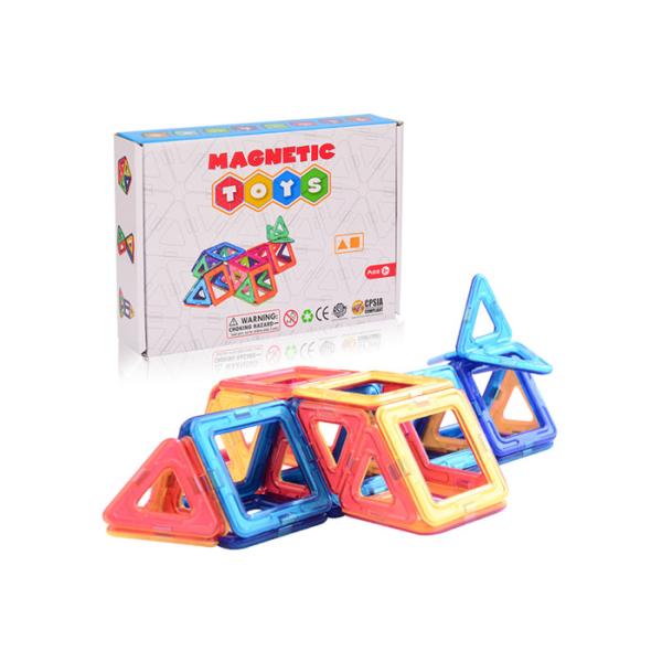 Magnetic Activity Set 40pcs Magnetic Tiles Building Blocks Educational Toys for Preschool Kids Creative Play and Geometry Learning