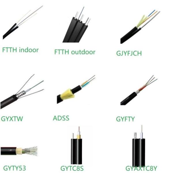 6 Core GYTC8S Outdoor Fiber Optic Cable Multi Mode Armored 6 Core Fiber Optic Cable