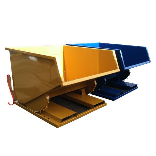 Metal Forklift Tipper Bins Self Dumping Tipping Bin Forklift Waste Bins Attachment