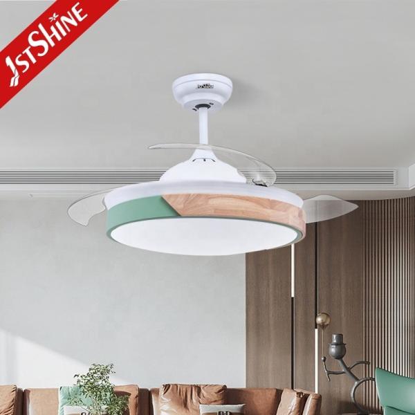 Suporte Dimmer 220V Ventilador de teto de lâmina oculta com iluminação de candelabro 42 Tamanho da lâmina