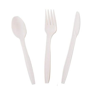 Compostable Cutlery Biodegradable Spoon and Fork Knife Tableware PSM for Restaurants