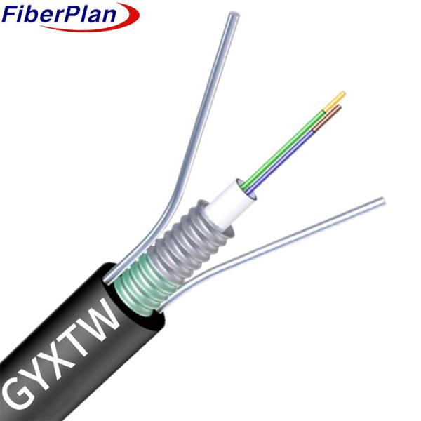 Outdoor Armored Singlemode GYXTW G652D Fiber Optic Cable