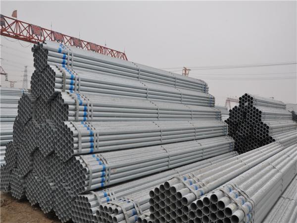 Hot Dip Galvanized Steel Carbon Pipe Schedule 40 Round Hollow Section BV SGS CE