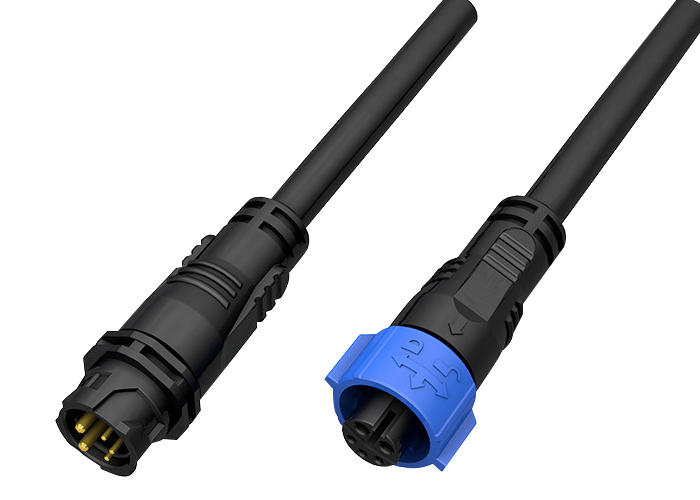 силовой кабель 300V M18 Bicolor 200mm водоустойчивый