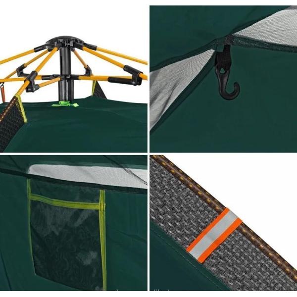 Customized Request Outdoor Portable Automatic Waterproof Camping Tent Style 2 Doors