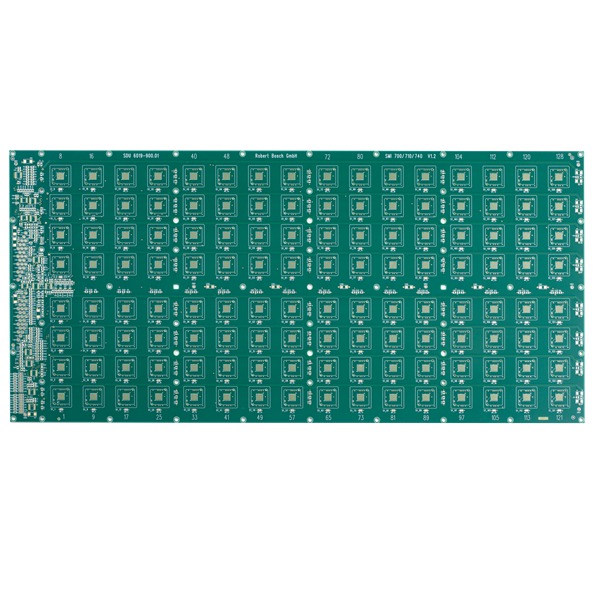 Маска припоя зеленого цвета прототипа платы с печатным монтажом PCB FR4 TG130